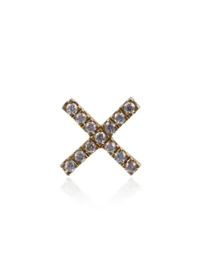 Shop Loquet X-anhänger Mit Diamanten In Metallic