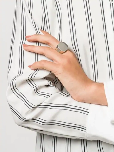 Shop Emanuele Bicocchi Signet Ring In Silver