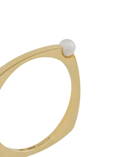 Shop Aliita 9kt Gold Pearl Detail Ring