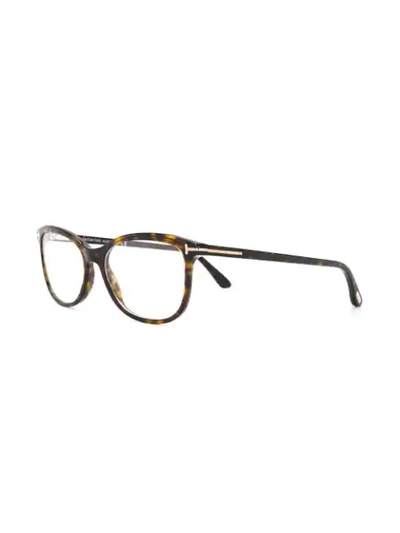 TOM FORD EYEWEAR HAVANA眼镜 - 棕色