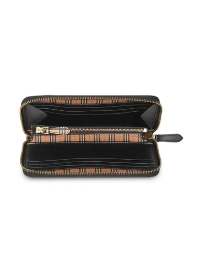 BURBERRY HOUSE CHECK CONTINENTAL WALLET - 黄色