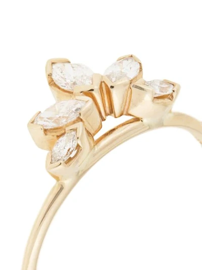 Shop Natalie Marie 14kt Yellow Gold Diamond Sun Ring