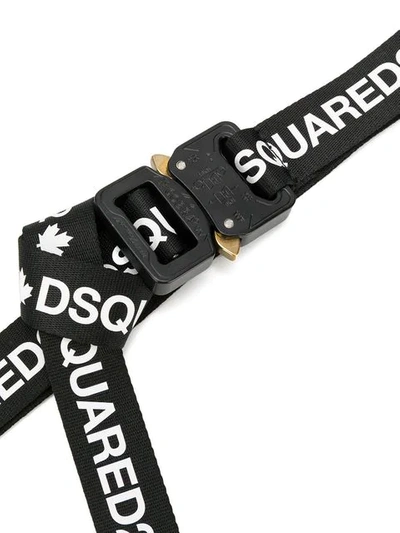 Shop Dsquared2 Logo Belt In Black