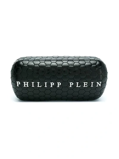 Shop Philipp Plein Crystal Embellished Sunglasses In Black
