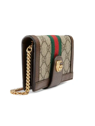 Shop Gucci Ophidia Gg Chain Iphone 7/8 Case In Brown