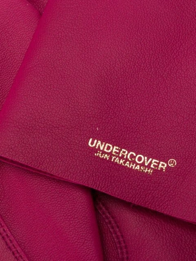 Shop Undercover Logo Gloves In Pink