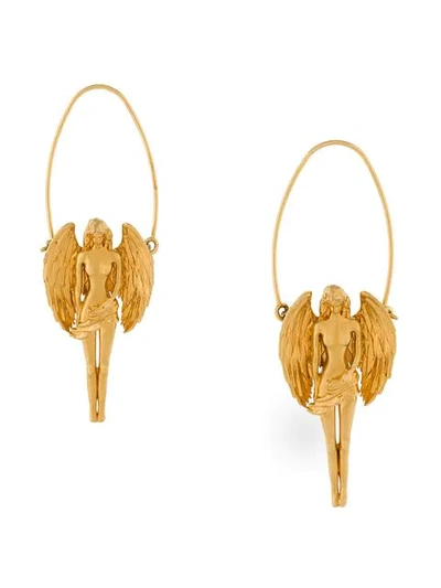 Shop Givenchy Virgo Earrings In Metallic