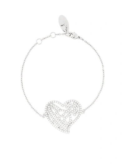Shop Vivienne Westwood Guiseppa Chain Bracelet In Silver