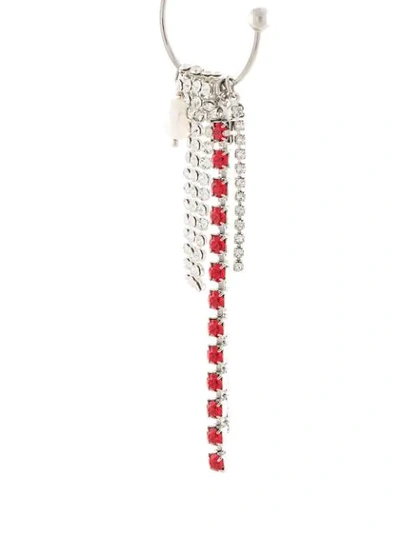 Shop Justine Clenquet Holly Crystal Embellished Drop Earring In Silver