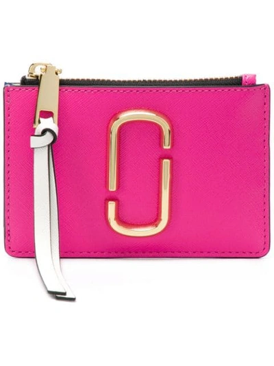 Shop Marc Jacobs Snapshot Top Zip Wallet - Pink