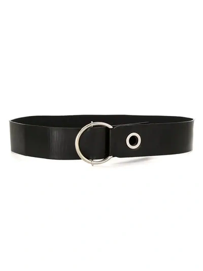 Shop Reinaldo Lourenço Leather Belt In Black