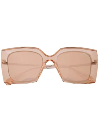 Pre-owned Chanel Eyewear Oversized Square Frame Sunglasses - Pink
