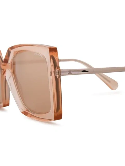Pre-owned Chanel Eyewear Oversized Square Frame Sunglasses - Pink