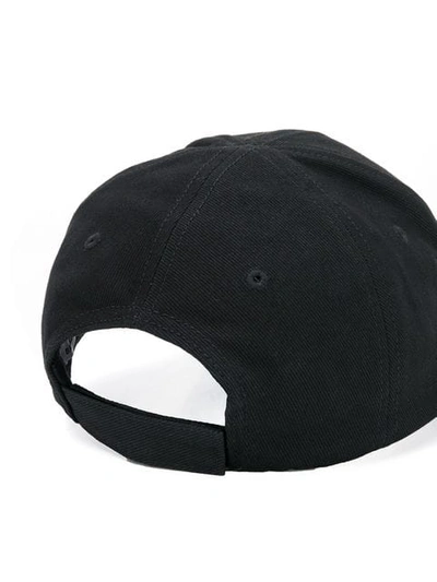 Shop Balenciaga Logo Embroidered Cap In Black