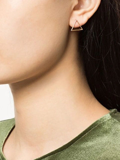 Shihara Diamond Triangle Earring 15 (01) In Metallic