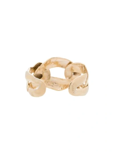 Shop Marni Link Cuff Bracelet In 00n29 Gold
