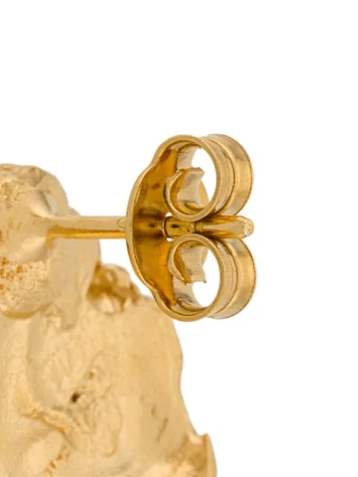 Shop Alighieri Fragments Of Naples Studs Earrings In Gold
