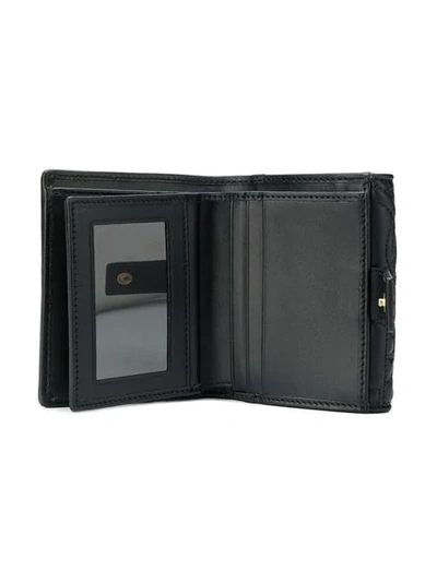 Shop Ferragamo Gancino Quilted Wallet In Black