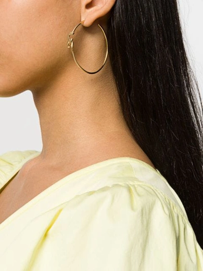 Shop Annelise Michelson Tiny Dechainee Medium Hoops In Gold