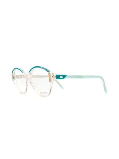Pre-owned Saint Laurent Transparent Frame Glasses In Neutrals