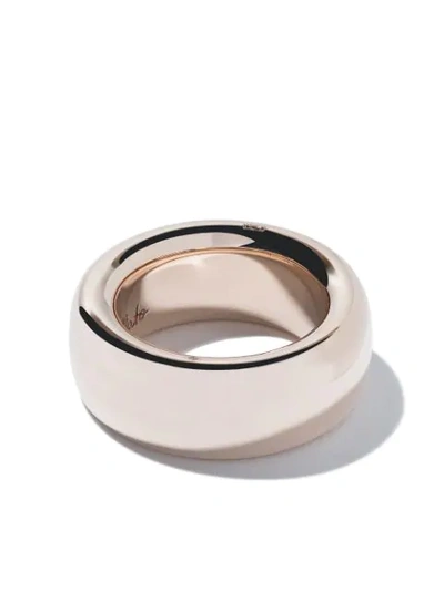 Shop Pomellato 18kt White Gold Iconica Medium Band Ring