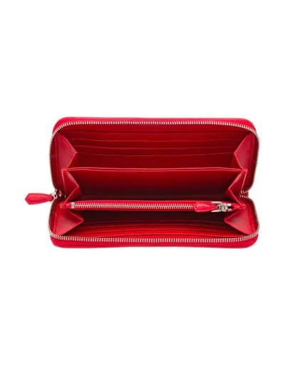 Shop Prada Portemonnaie Aus Leder In Red
