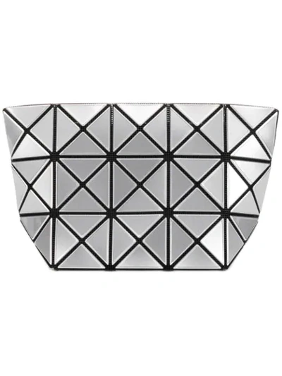 Shop Bao Bao Issey Miyake Lucent Frost Make-up Bag In Silver