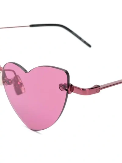 Shop Saint Laurent Lou Lou Sunglasses In Pink