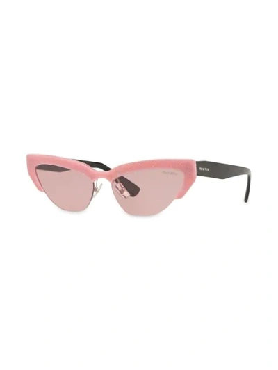 Shop Miu Miu Cat-eye-sonnenbrille In Pink