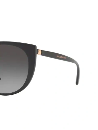 Shop Dolce & Gabbana Oversized Tinted Sunglasses In Black