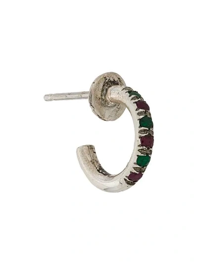 Shop Angostura Half-hoop Earrings In Silver