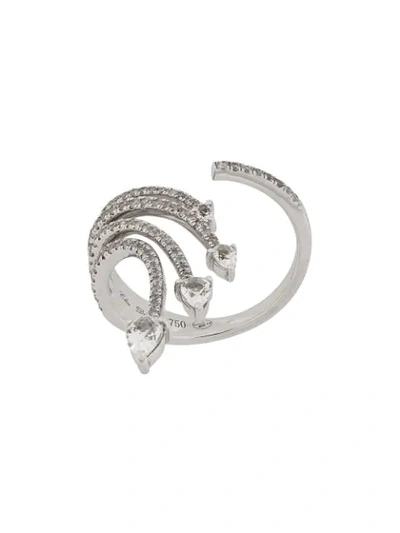 Shop Elise Dray 18kt White Gold And Diamond Ring In Metallic