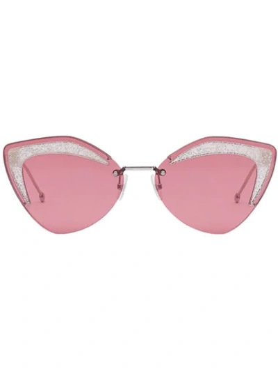 Shop Fendi Glass Sunglasses In Pink