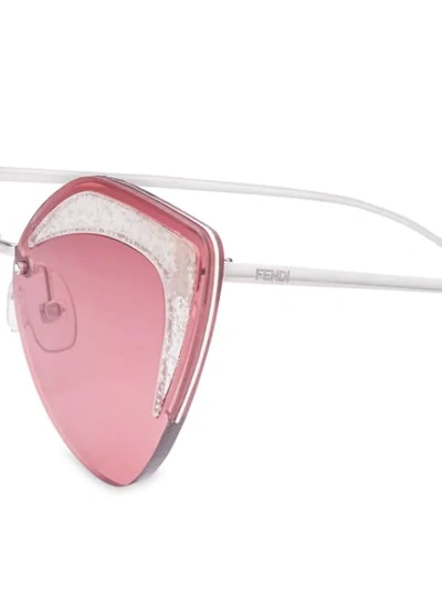 Shop Fendi Glass Sunglasses In Pink