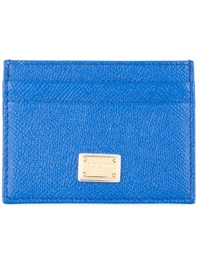 Shop Dolce & Gabbana Dauphine Cardholder In Blue
