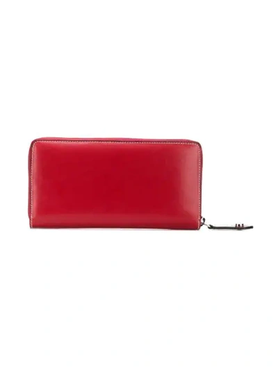 Shop Vivienne Westwood Zip Around Logo Wallet In Red