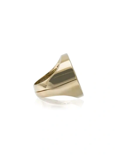 Shop Established 18kt Gold Two Piece Yin Yang Ring With Diamonds - Metallic