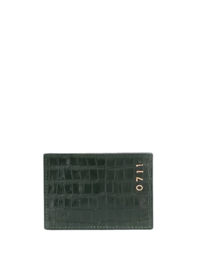 Shop 0711 Croco-effect Cardholder In Green