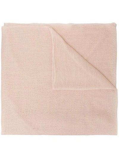 Shop Allude Frayed Scarf In Neutrals