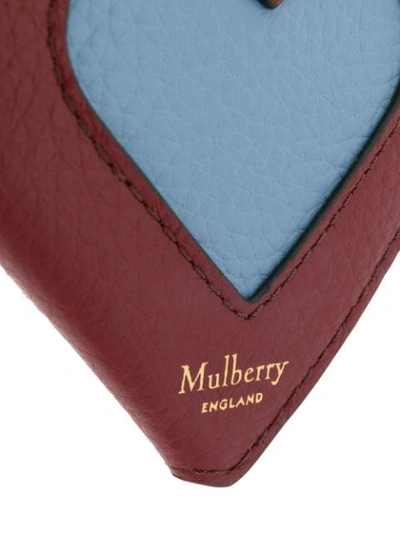 Shop Mulberry Herz-schlüsselanhänger In Blue