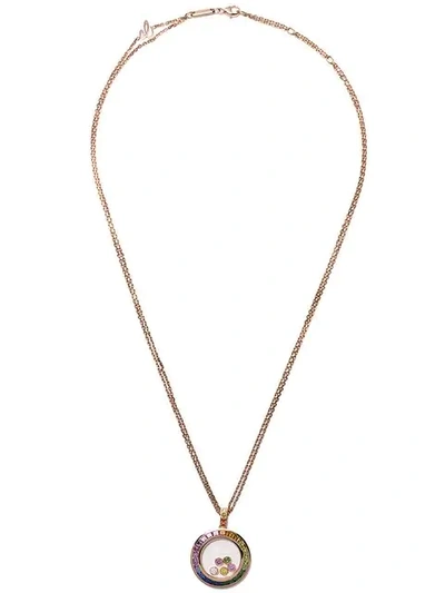 Shop Chopard 18kt Rose Gold Happy Diamonds Icons Pendant Necklace