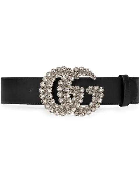 gucci double g crystal belt