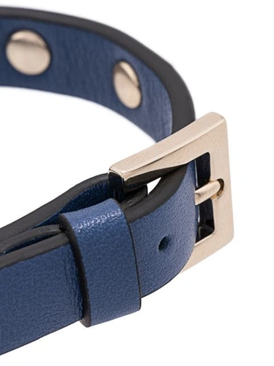 Shop Valentino Rockstuck Bracelet In Blue