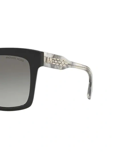 Shop Michael Kors Cortina Square-frame Sunglasses In Black