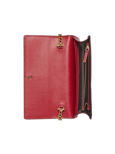 Shop Gucci Queen Margaret Gg Mini Bag In Neutrals ,red
