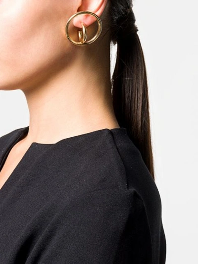 Shop Charlotte Chesnais Saturn Blow Large Earring In Metallic