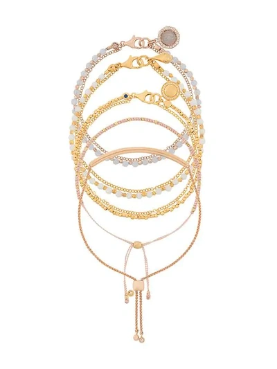 Shop Astley Clarke Bracelet Stack In Gold