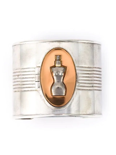 Pre-owned Jean Paul Gaultier Vintage Classic Perfume Cuff In Metallic