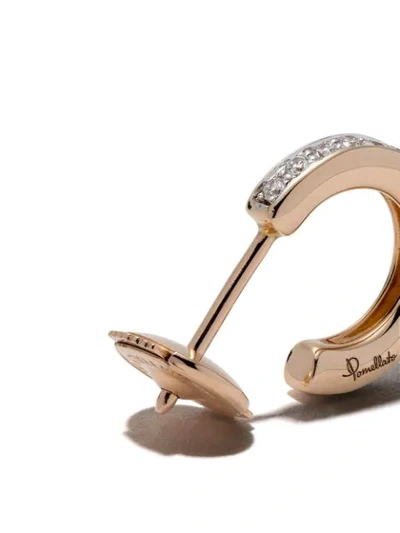 Pomellato 18kt Rose Gold Iconica Diamond Earrings In Gold