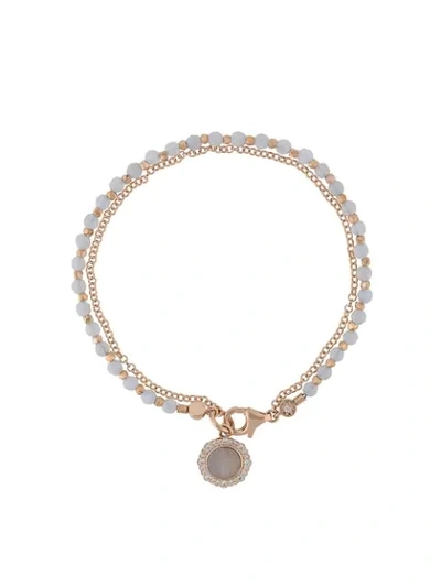 Shop Astley Clarke Lace Agate Luna Biography Bracelet In Metallic